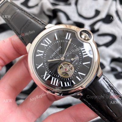 Swiss Quality - Replica Cartier Ballon Bleu de Watches SS Black Dial